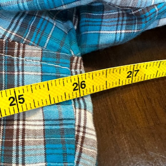 Men's Vintage Wrangler Short Sleeve Western Pearl Snap Shirt XL - Picture 6 of 7